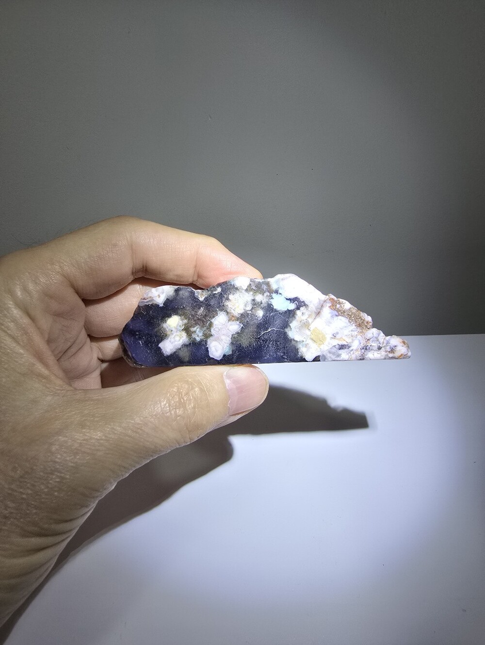 Blue Flower Agate Crystal Freeform #L